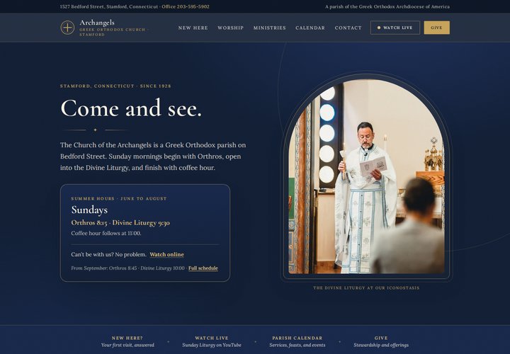 Preview of Version 5, Byzantine Front Door: version 4's structure in version 1's navy and gold